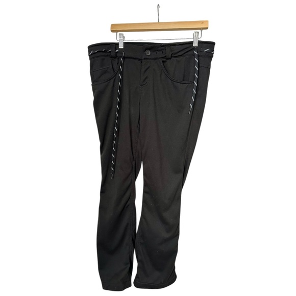 686 Womens Smarty Snowboard Pants Fleece Liner Zip-In Black Boyfriend Fit Medium - Picture 1 of 9